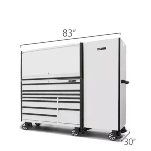 Tool Vault Elite 55" x 30" 10 Drawer Tool Cabinet w/ Hutch and Side Locker