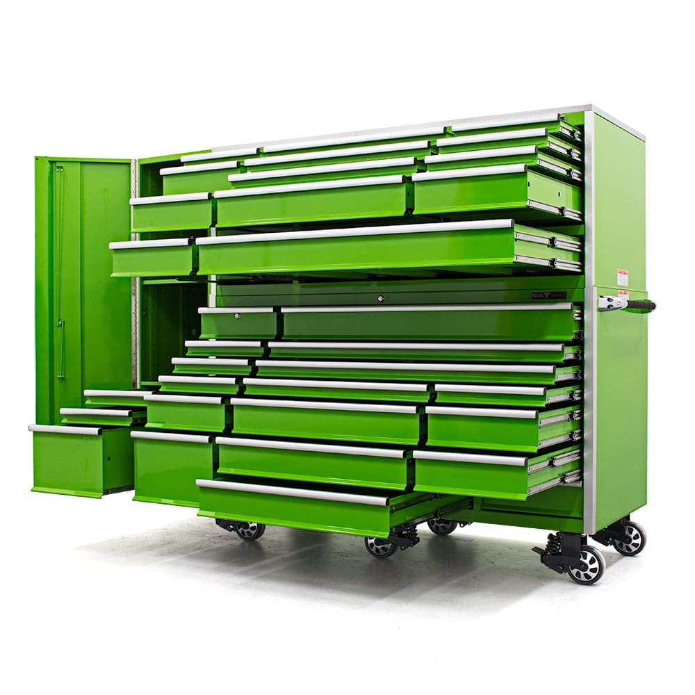 Tool Vault Elite 72″ 33 Drawer Roller w/ Top Chest & Side