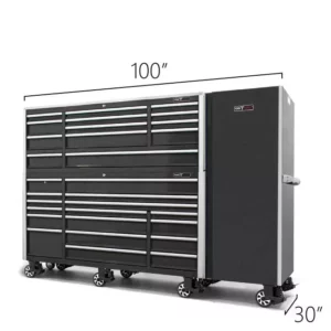 Tool Vault Elite 72" 33 Drawer Roller Cabinet w/ Top Chest & Side Locker