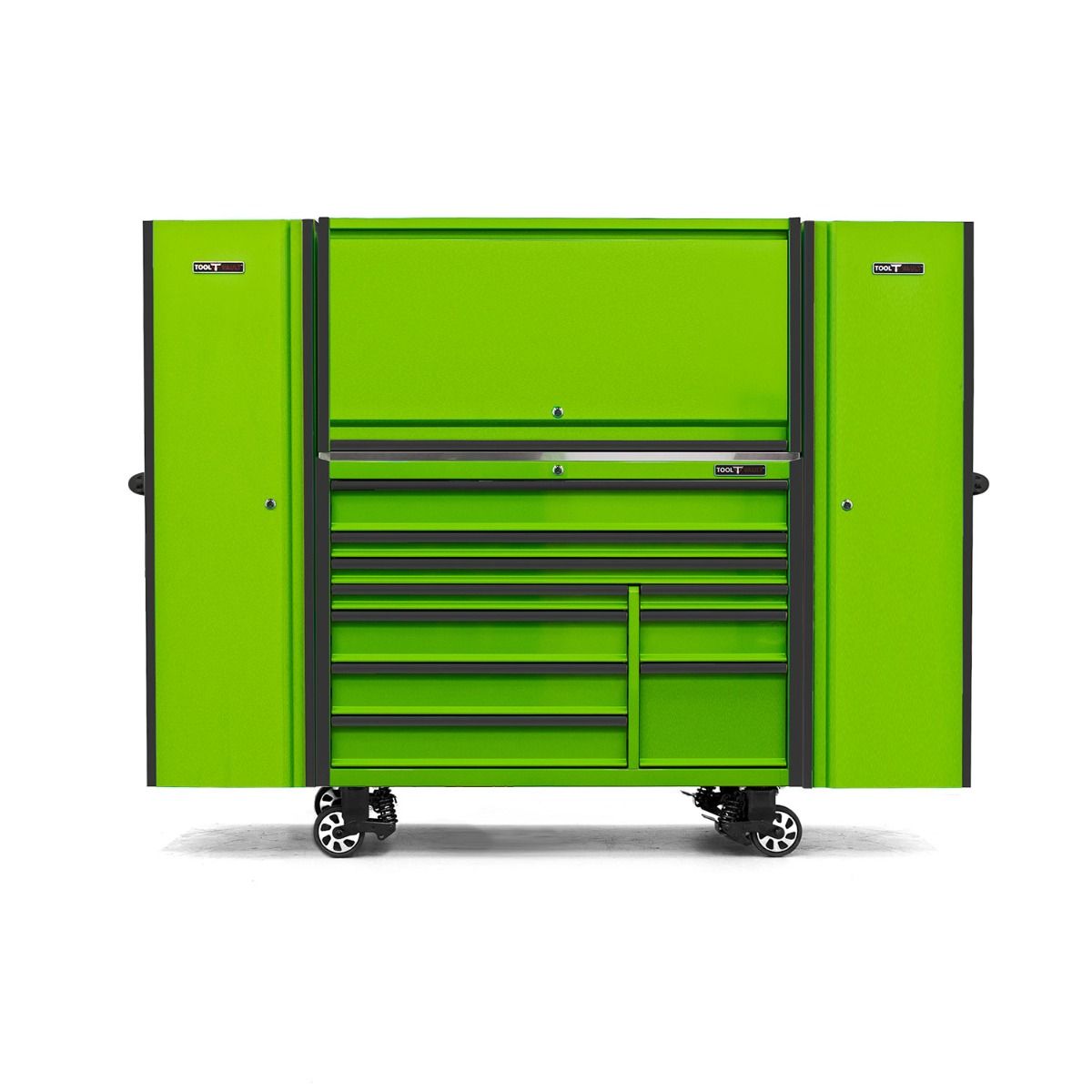 Tool Vault Elite 55″ x 30″ 10 Drawer Tool w/ Hutch and 2 Side