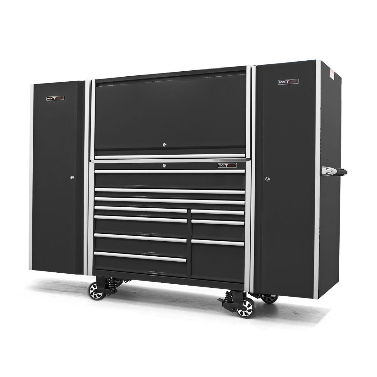 Tool Vault Elite 55″ x 30″ 10 Drawer Tool w/ Hutch and 2 Side