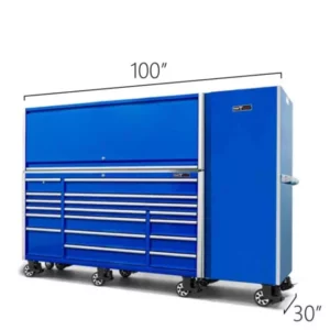 Tool Vault Elite 72" 20 Drawer Roller Cabinet w/ Hutch and Side Locker